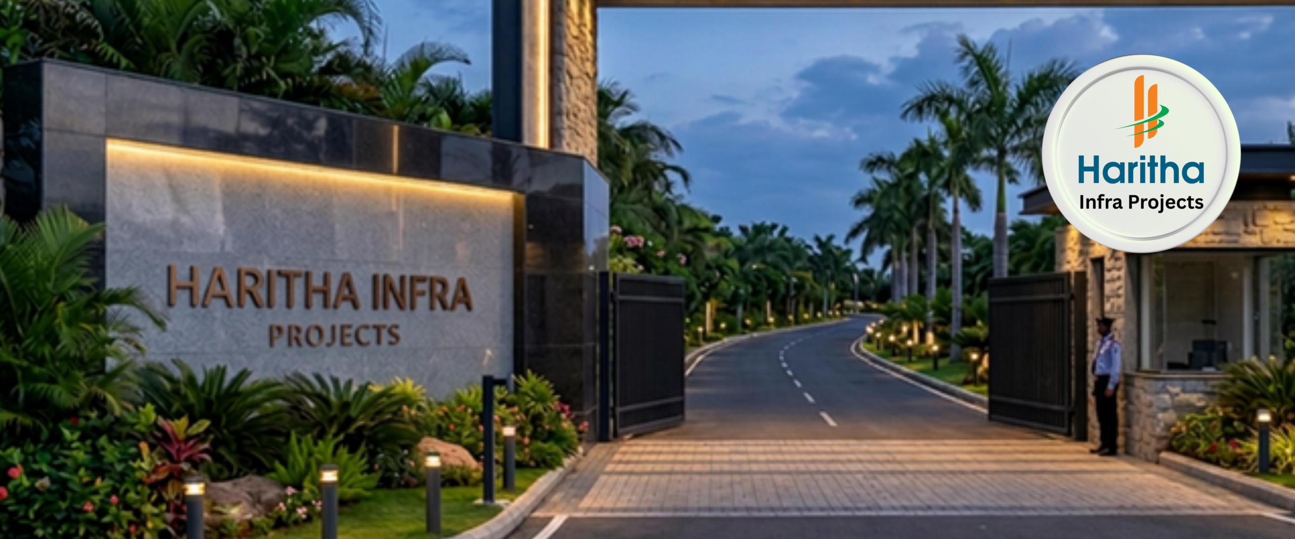 harithainfraprojects.com - Haritha Infra Projects - Haritha Nest - Jogipet - Farmlands in Jogipet - haritha_security_entrance (3)